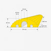 Single Outdoor Rubber Cable Protector - Black or Yellow (120cm) (4572042395683)