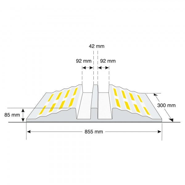 Outdoor Rubber Hose Protector Ramp (4564240302115)