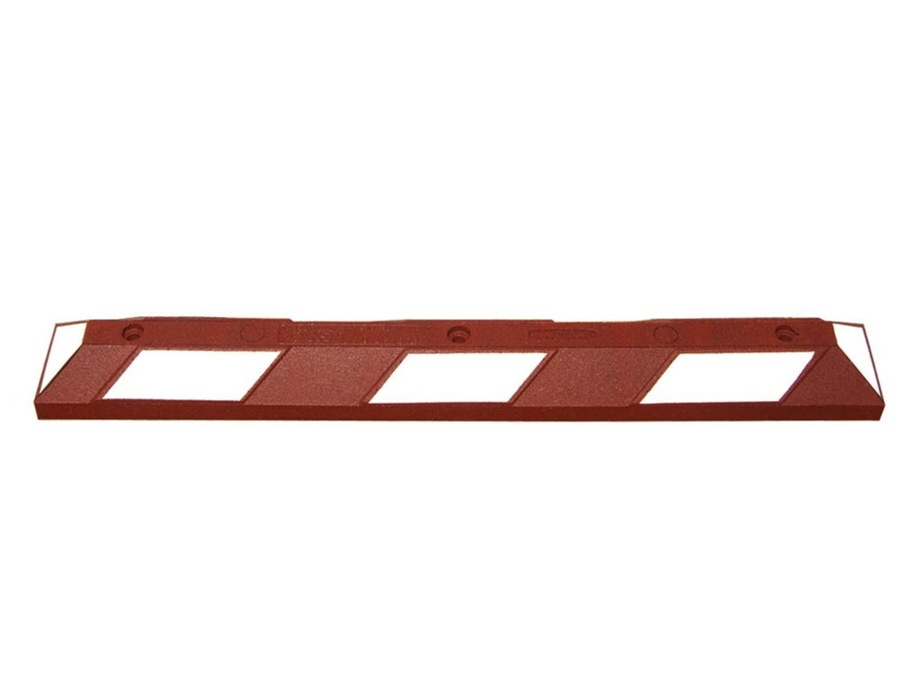 Red and White Rubber Parking Stops (90cm, 120cm, 180cm)
