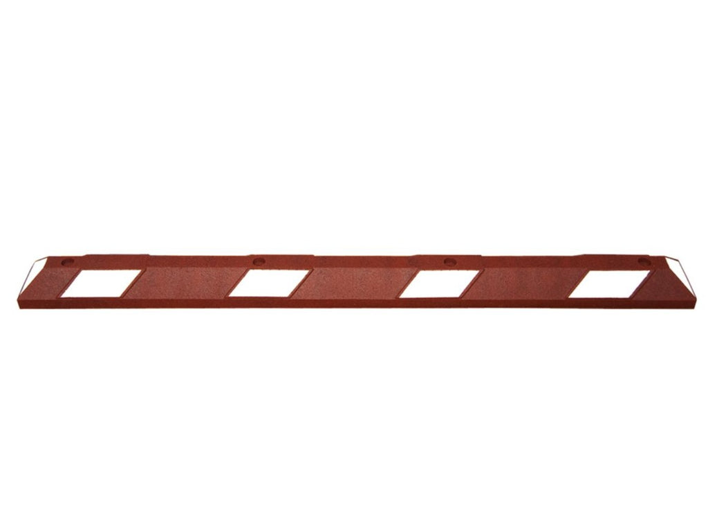 Red and White Rubber Parking Stops (90cm, 120cm, 180cm)