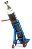 3-Wheel Single Gas Cylinder Trolley with cylinder