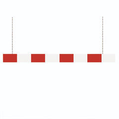 Aluminium Car Park Height Restriction Barriers - Red & White