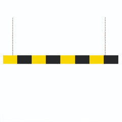 Aluminium Car Park Height Restriction Barriers - Black & Yellow