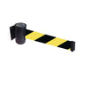 Wall Mounted Belt Barriers - 4.6m Length yellow black (6560927645867)