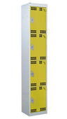 4 Compartment Tool Charging Locker - Standard Plug yellow (4459632754723)