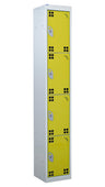 4 Compartment Tool Charging Locker - Standard Plug yellow (4459632754723)