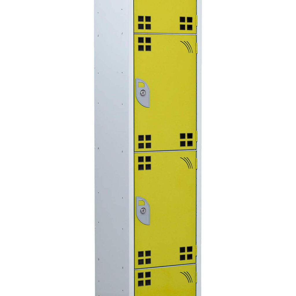 4 Compartment Tool Charging Locker - RCD Plug yellow (4459632951331)