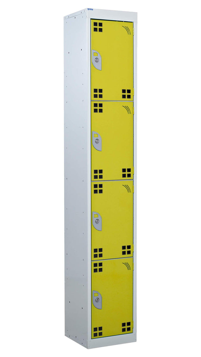 4 Compartment Tool Charging Locker - RCD Plug yellow (4459632951331)
