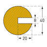 5m Long Foam Push-Fit Edge Protector Strip (4572293103651)
