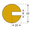 5m Long Foam Push-Fit Edge Protector Strip (4572293103651)