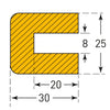 5m Long Foam Push-Fit Edge Protector Strip (4572293103651)