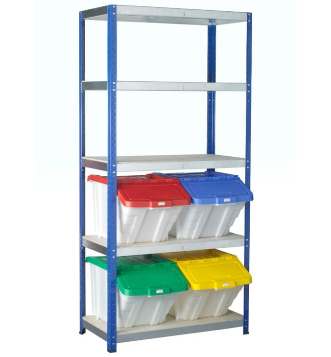 Eco Metal Shelving with 5 Shelves (265kg UDL) (4635473084451)