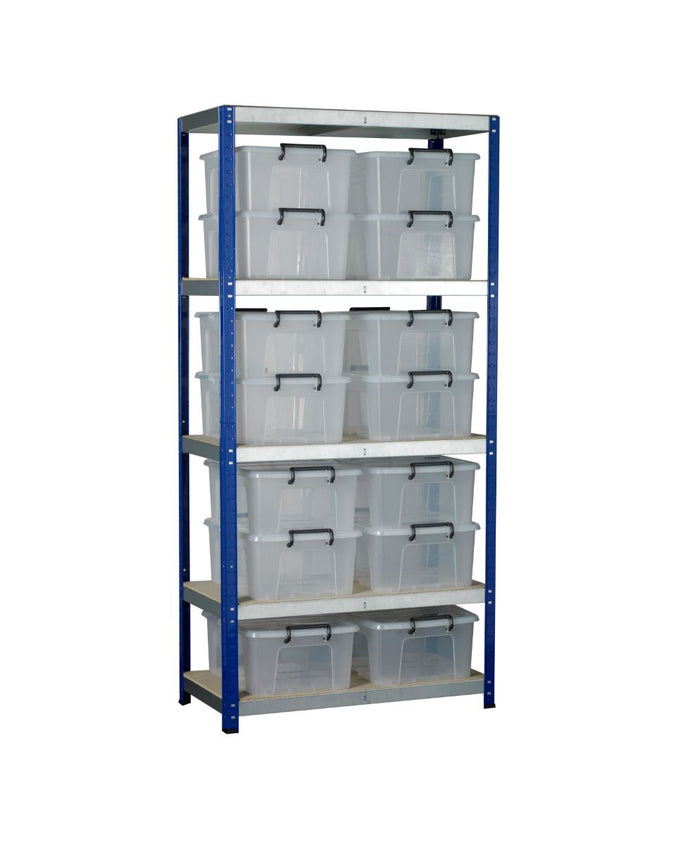 Eco Metal Shelving with 5 Shelves (265kg UDL) (4635473084451)
