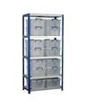 Eco Metal Shelving with 5 Shelves (265kg UDL) (4635473084451)