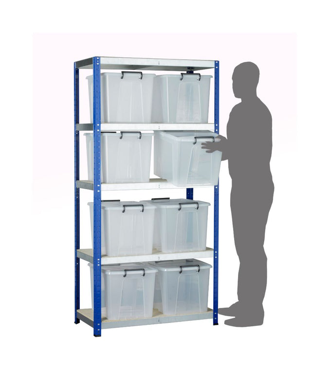 Eco Metal Shelving with 5 Shelves (265kg UDL) (4635473084451)