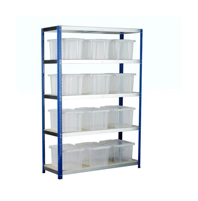 Eco Metal Shelving with 5 Shelves (265kg UDL) (4635473084451)