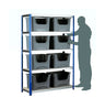 Eco Metal Shelving with 5 Shelves (265kg UDL) (4635473084451)