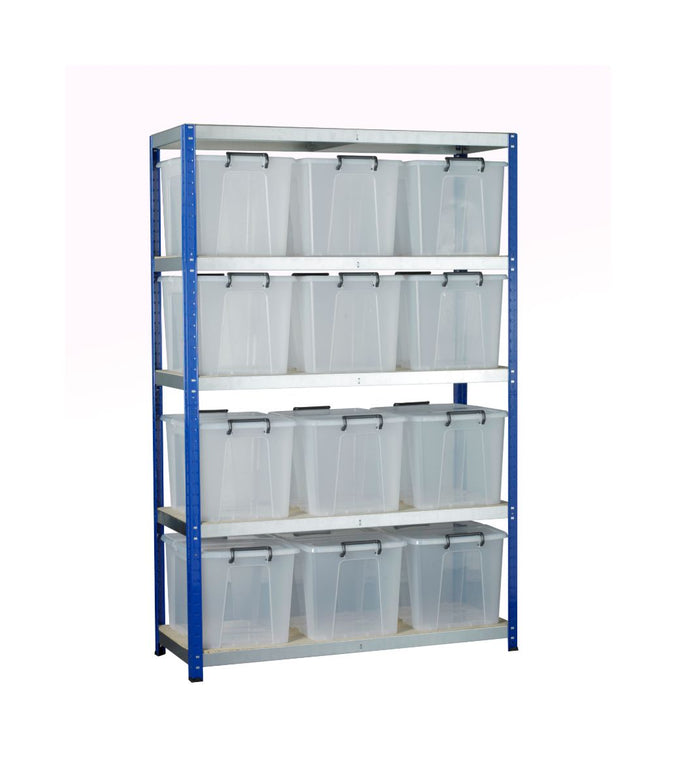 Eco Metal Shelving with 5 Shelves (265kg UDL) (4635473084451)
