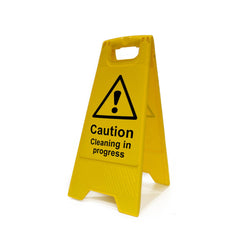 Caution Cleaning in Progress Sign