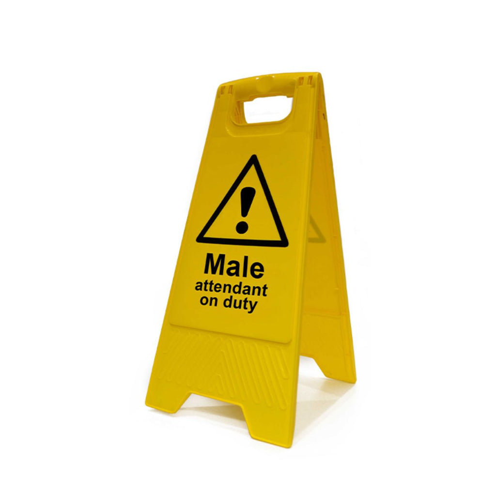 Male attendant on duty - Caution Floor Sign (6003801129131)