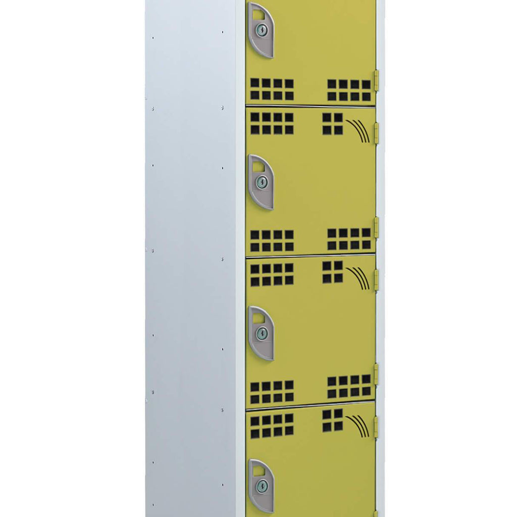 6 Compartment Tool Charging Locker - RCD Plug yellow (4459633049635)