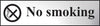 No Smoking - Gold or Silver Office Door Sign silver (6046938693803)