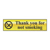 Thank You For Not Smoking - Gold or Silver Office Door Sign gold (6046939119787)