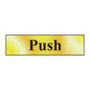Horizontal Push Office Door Sign gold (6046938464427)