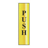 Vertical Push Office Door Sign gold (6046938398891)