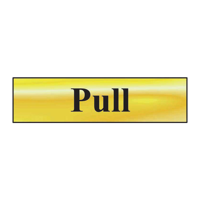 Horizontal Pull Office Door Sign gold (6046938431659)