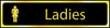 Ladies Toilets Door Sign with Black Background gold (6046939742379)