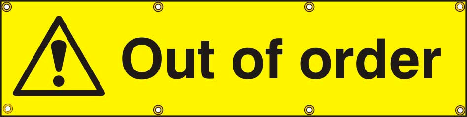 Out of Order - PVC Safety Banner (6072600133803)