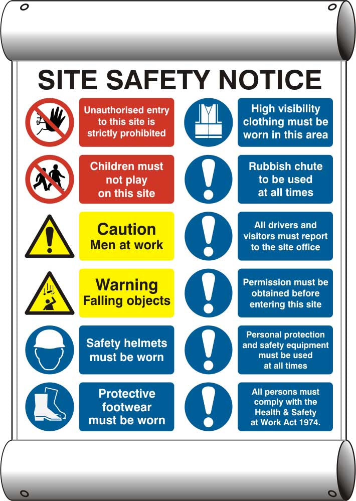 Detailed Site Safety Notice - Site Scaffold Banner (6072600854699)