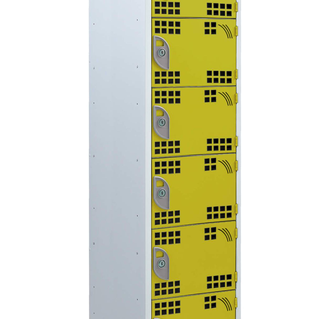 8 Compartment Tool Charging Locker - Standard Plug yellow (4459632918563)