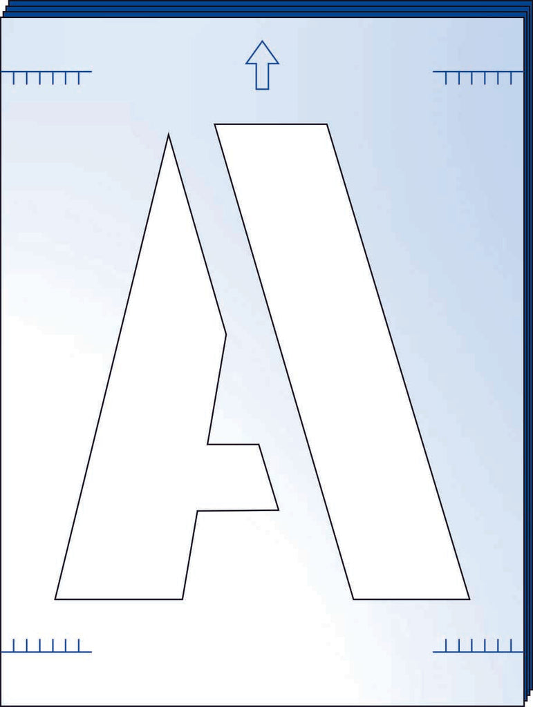 Scan 300mm Letter Stencil Kit - Full Alphabet & Numbers For Professional Sign Making