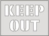 Keep Out Industrial Floor Stencil (6025533391019)