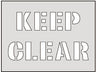 Keep Clear Industrial Floor Stencil (6025533259947)
