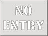 No Entry Floor Marking Stencil (6025533587627)