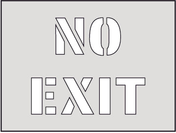 No Exit Floor Marking Stencil (6025533620395)