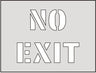 No Exit Floor Marking Stencil (6025533620395)