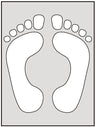 Feet Floor Marking Stencil (6025533718699)