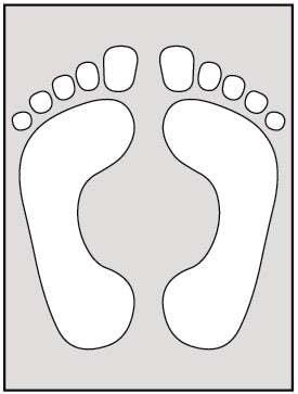 Feet Floor Marking Stencil (6025533718699)