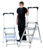 Folding Aluminium Steps with Tilt & Pull Wheels AFGS3Z and AFGS4Z (4591644049443)