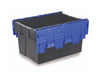 56 Litre Attached Lid Containers (600mm x 400mm x 310mm) 2 Pack blue (4798400823331)