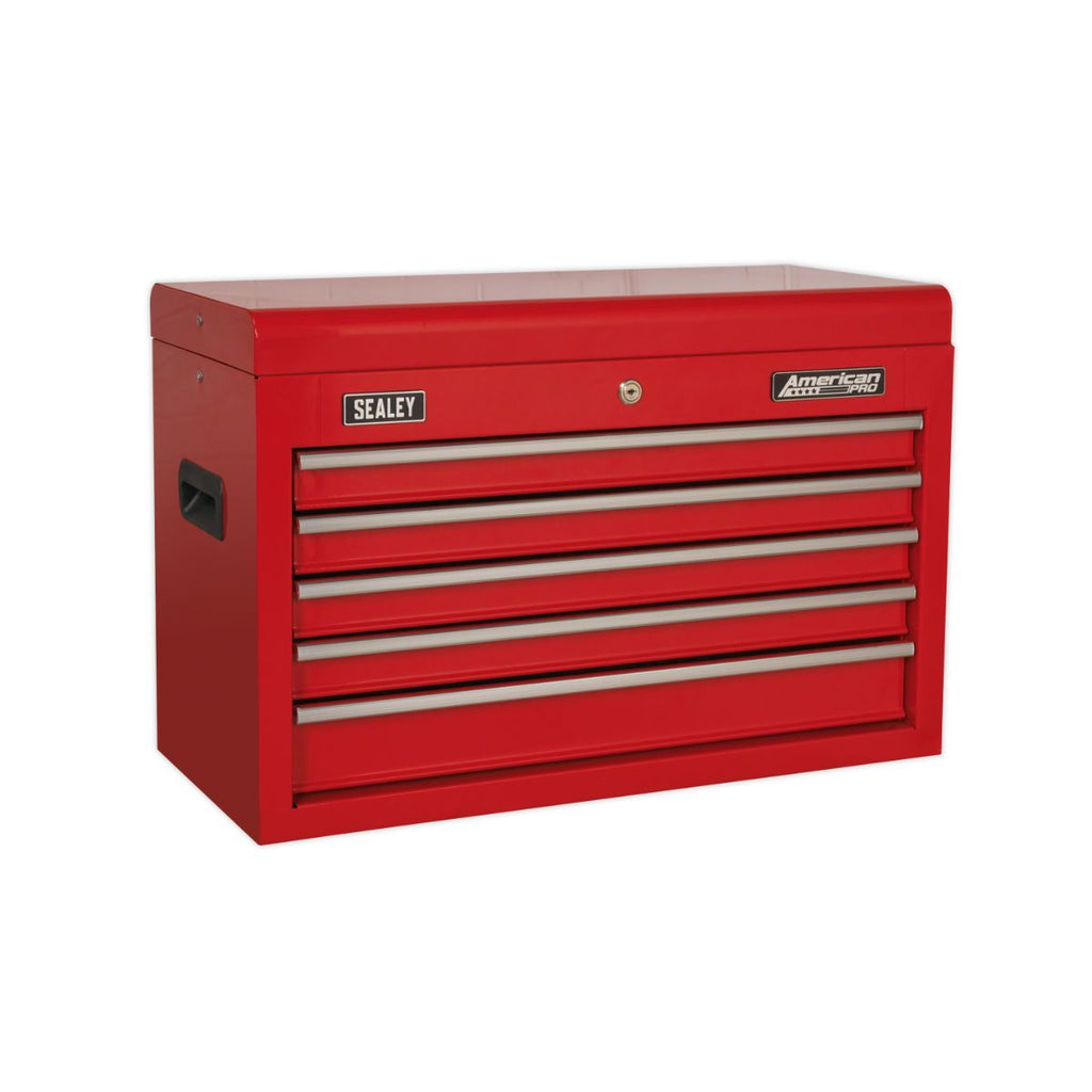 5 Drawer Metal Tool Chests red closed (4620308054051)