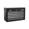 9 Drawer Metal Tool Chests black closed (4620308152355)