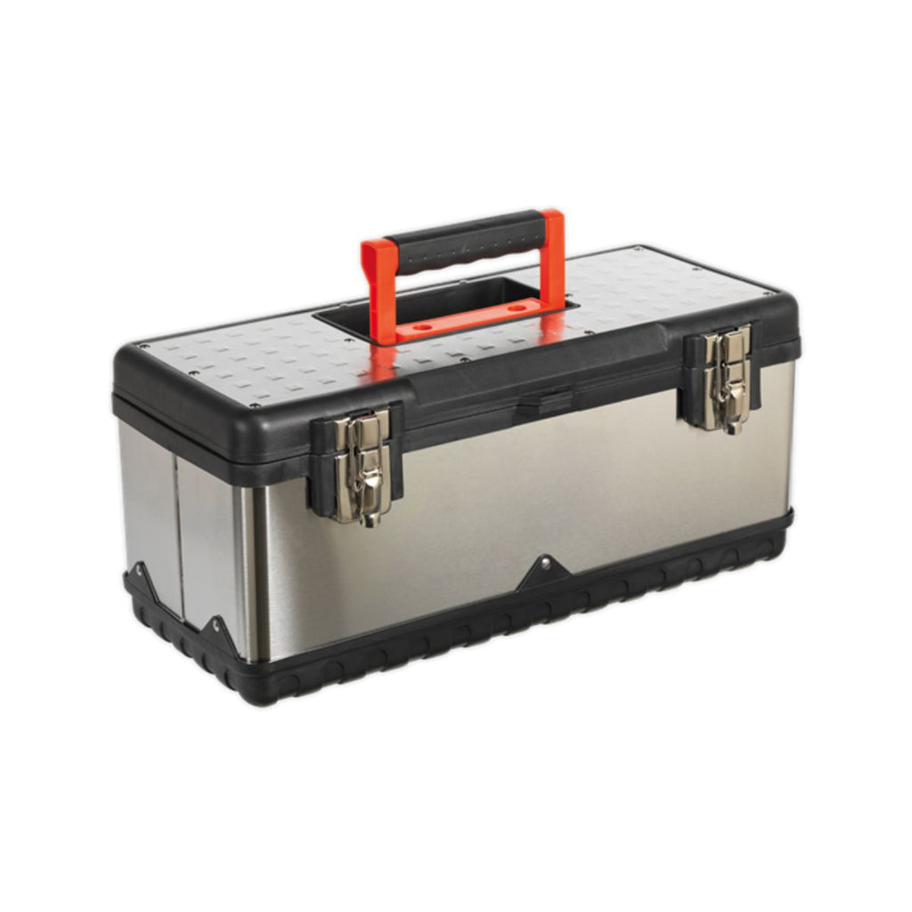 Stainless Steel Toolbox 505mm with Tote Tray (4805275451427)