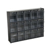 5 Compartment Stackable Tilt Storage Bins stacked together (4634657423395)