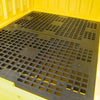 Steel Covered Single IBC Storage Bund Pallets (BB1HCS)