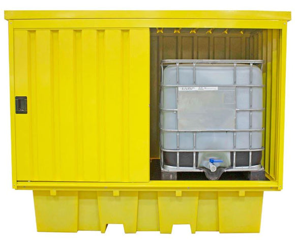 Metal Bunds For Racking Steel Covered Double IBC Storage Bund Pallets (BB2HCS)